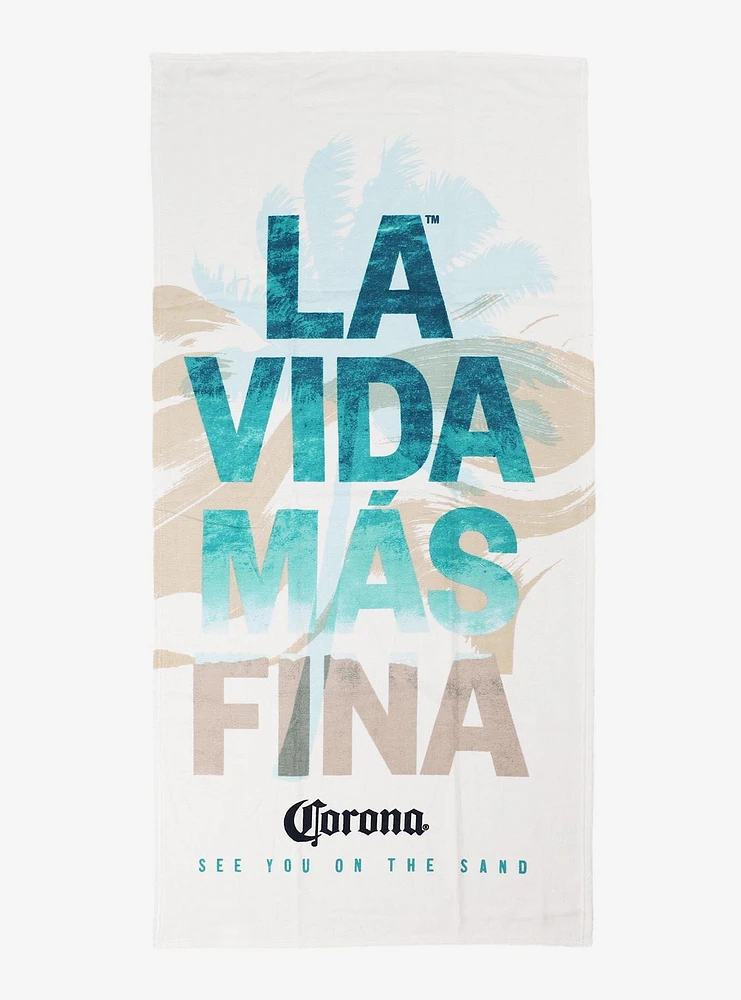 Corona Vida Palm Beach Towel