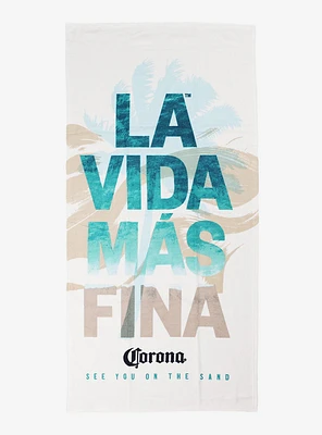 Corona Vida Palm Beach Towel