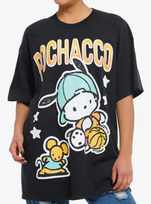 Pochacco Baller Glitter Girls Oversized T-Shirt