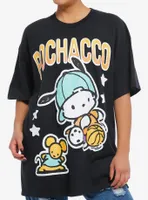 Pochacco Baller Glitter Girls Oversized T-Shirt