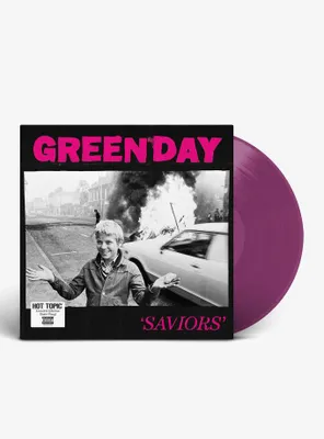 Green Day Saviors (Violet) Vinyl LP Hot Topic Exclusive