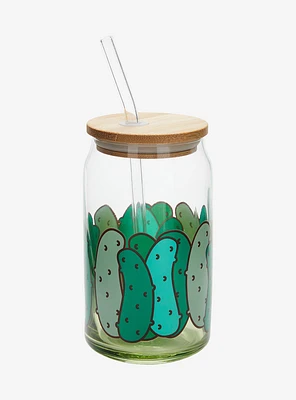 Pickle Jar Glass Travel Cup