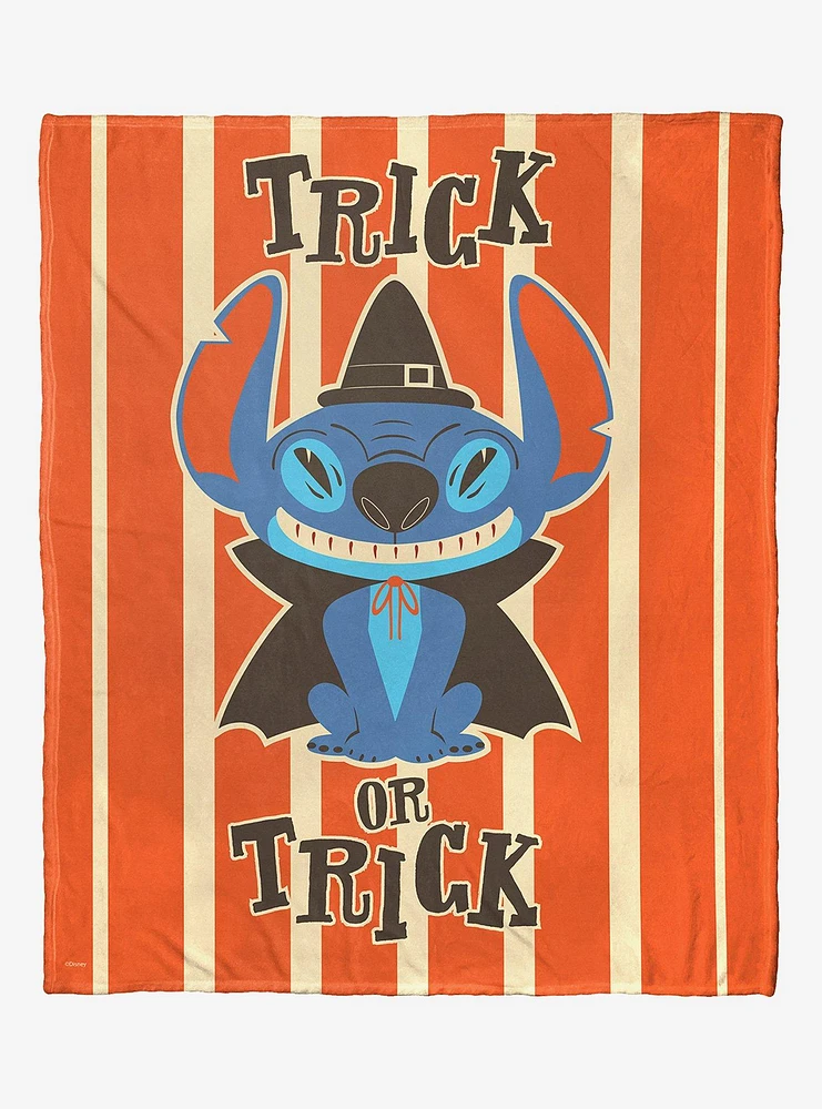 Disney Lilo And Stitch Trick Or Trick Silk Touch Throw Blanket