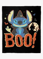 Disney Lilo And Stitch Witch Stitch Boo Silk Touch Throw Blanket