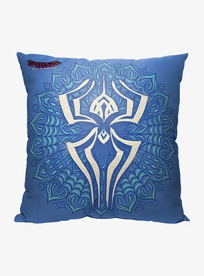 Marvel Spider-Man Across The Spiderverse India Emblem Printed Throw Pillow