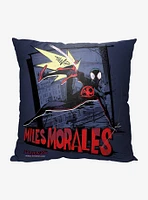 Marvel Spider-Man Across The Spiderverse Thwip Printed Throw Pillow