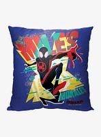 Marvel Spider-Man Across The Spiderverse It's Miles Printed Throw Pillow