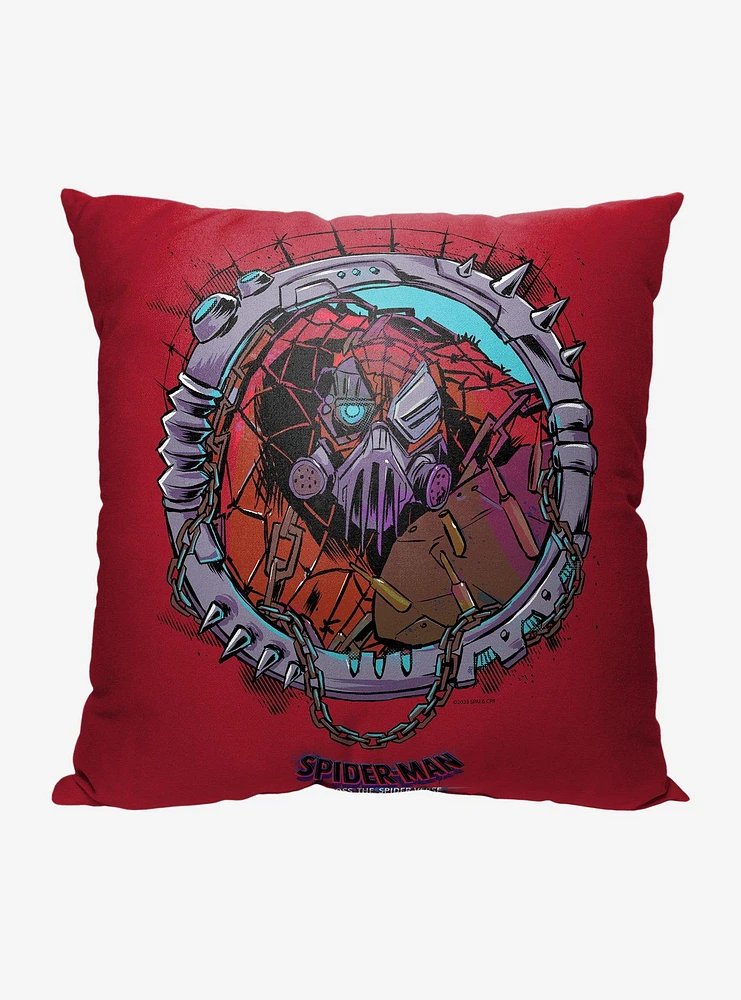 Marvel Spider-Man Across The Spiderverse Cyborg Printed Throw Pillow
