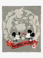 Disney Mickey Mouse Spell Of Love Silk Touch Throw