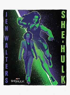 Marvel She Hulk Two Sides Silk Touch Throw