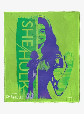 Marvel She Hulk Duality Silk Touch Throw