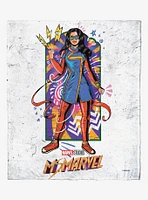 Marvel Ms Marvel Street Art Marvel Silk Touch Throw Blanket