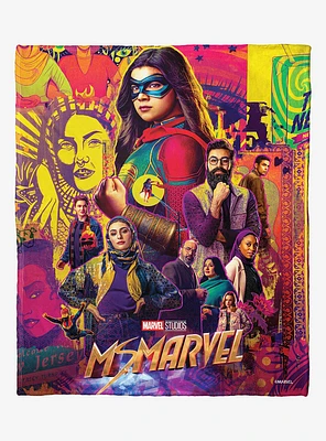 Marvel Ms Marvel Poster Silk Touch Throw Blanket