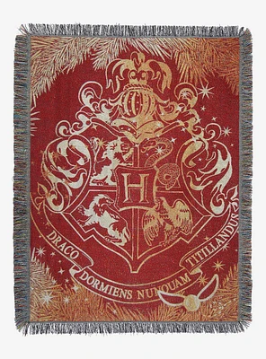 Harry Potter Hogwarts Yule Metallic Tapestry