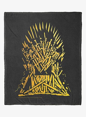 Game Of Thrones Golden Throne Silk Touch Throw Blanket