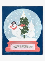 Frosty The Snowman Snow Much Fun Silk Touch Throw Blanket