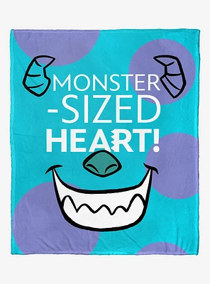 Disney100 Pixar Monsters, Inc. Monster Sized Heart Silk Touch Throw
