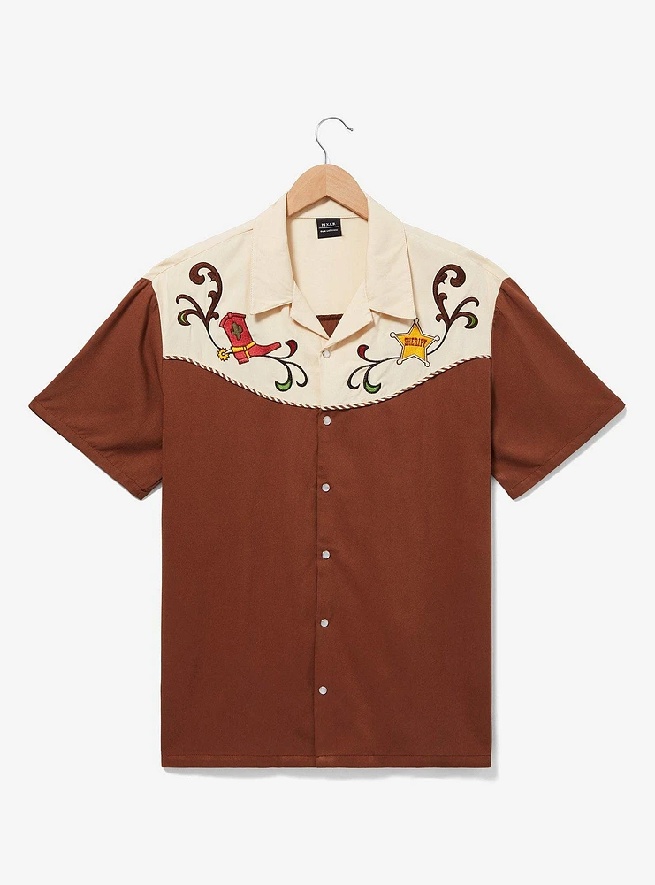 Disney Pixar Toy Story Sheriff Woody Western Button-Up - BoxLunch Exclusive