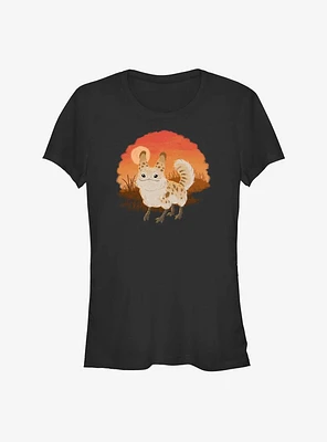 Star Wars Ahsoka Fluffy Loth-Cat Sunset Girls T-Shirt