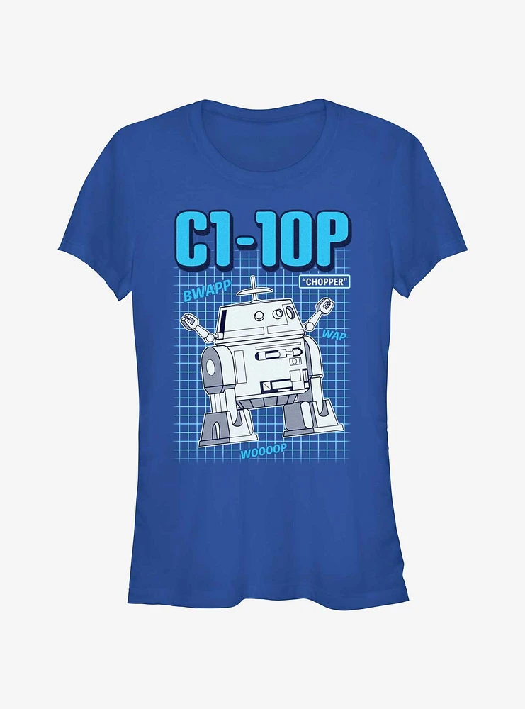 Star Wars: Forces of Destiny Chopper Schematics Girls T-Shirt