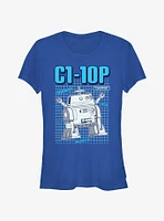 Star Wars: Forces of Destiny Chopper Schematics Girls T-Shirt