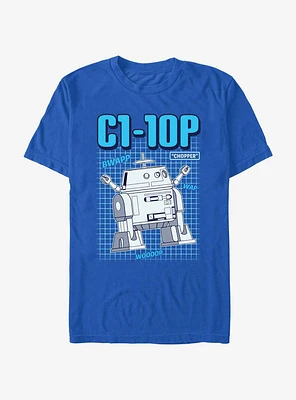 Star Wars: Forces of Destiny Chopper Schematics T-Shirt