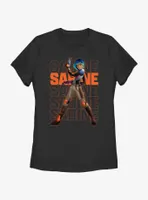 Star Wars: Forces of Destiny Sabine Text Stack Womens T-Shirt