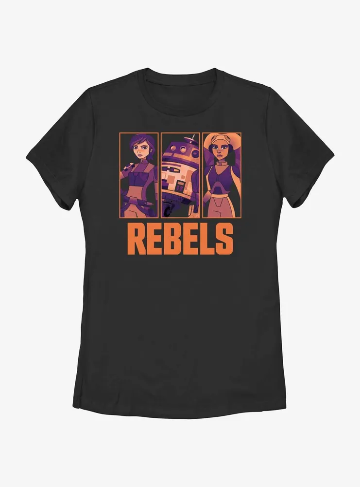 Star Wars: Forces of Destiny Rebels Sabine Chopper and Hera Womens T-Shirt