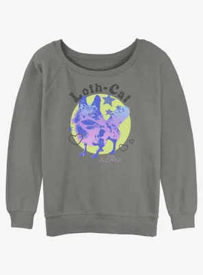 Star Wars Ahsoka Loth-Cat Cuteness Womens Slouchy Sweatshirt