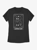 Star Wars Ahsoka Loth-Cat Tarot Card Womens T-Shirt