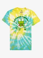 Keroppi Let's Grow Together Tie-Dye Boyfriend Fit Girls T-Shirt