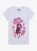 Spy X Family Anya Peanuts Tonal Boyfriend Fit Girls T-Shirt