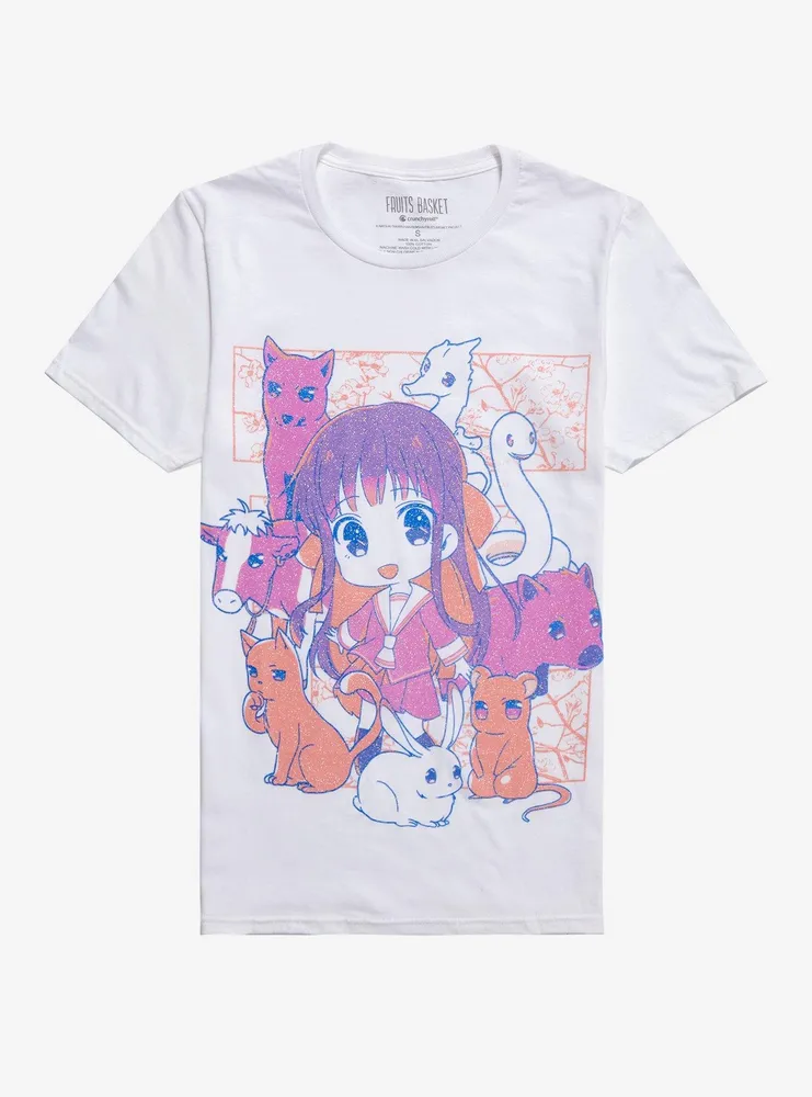 Fruits Basket Chibi Group Boyfriend Fit Girls T-Shirt