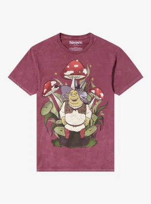 Shrek Donkey Mushrooms Boyfriend Fit Girls T-Shirt