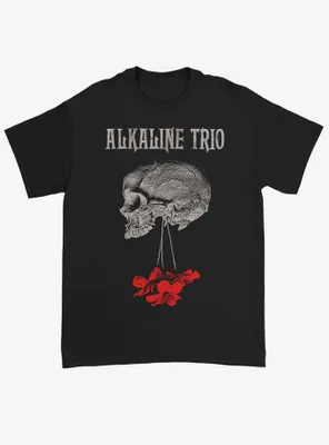 Alkaline Trio Skull & Red Flowers T-Shirt