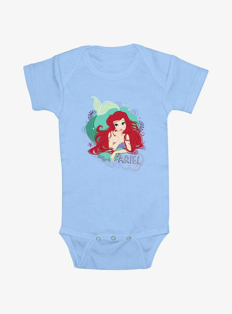 Boxlunch Disney The Little Mermaid Ariel Shell Infant Bodysuit