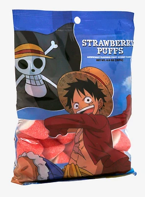 One Piece Luffy Strawberry Puffs Gummy Candy