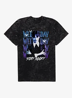 Wednesday Stay Kooky Mineral Wash T-Shirt