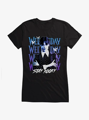 Wednesday Stay Kooky Girls T-Shirt