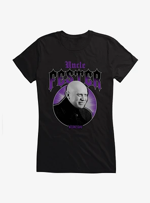 Wednesday Uncle Fester Girls T-Shirt