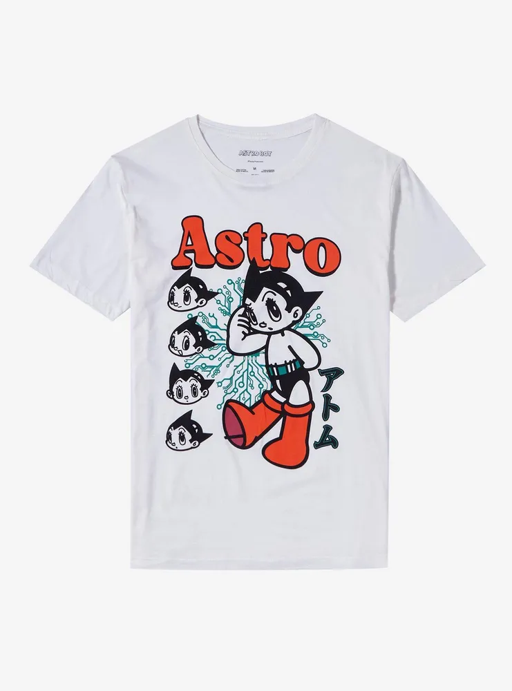 Astro Boy Heads Boyfriend Fit Girls T-Shirt