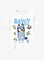 Bluey Vacation Boyfriend Fit Girls T-Shirt