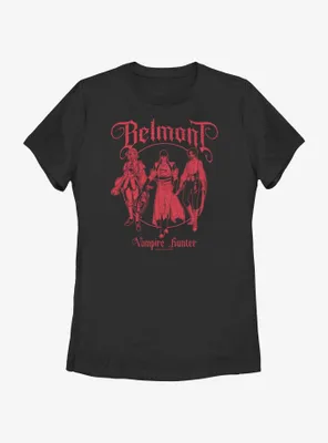 Castlevania: Nocturne Belmont Vampire Hunters Womens T-Shirt