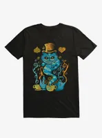 Cheshire Cat Tea Time T-Shirt By Letterq