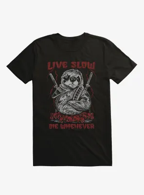 Live Slow Die Whenever Sloth T-Shirt
