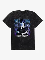 Wednesday Stay Kooky Mineral Wash T-Shirt