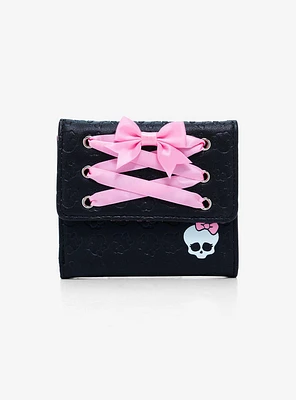 Monster High Skullette Lace-Up Mini Flap Wallet