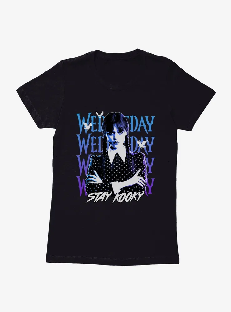 Wednesday Stay Kooky Womens T-Shirt