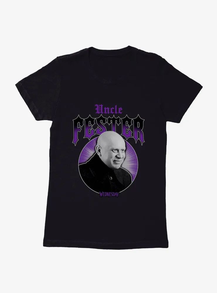 Wednesday Uncle Fester Womens T-Shirt