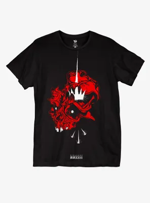 Red Skull & Nails T-Shirt By King Guro